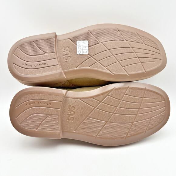 SAS Mens Ambassador Lace Up Oxford Shoes US 8.5 Wide Tan Leather EUC - Picture 11 of 14